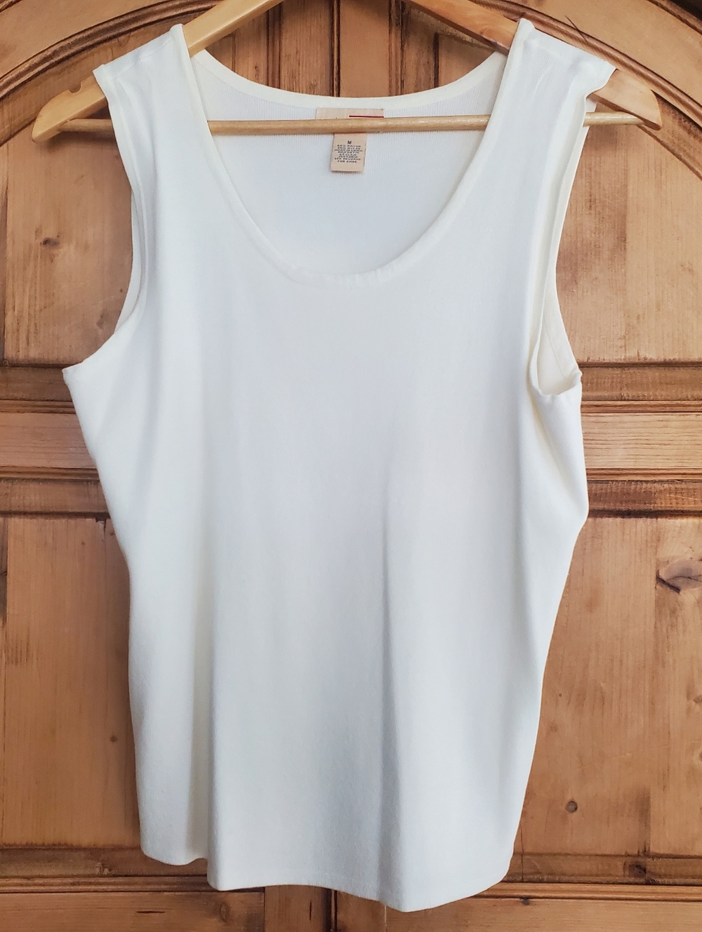 Choices off white tank top  size M